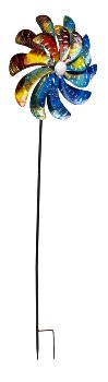 Metal-spinner (dual) as yard stake
