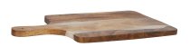 Wooden cutting board with white resin