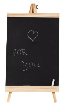 Easel blackboard incl. 1 chalk h=47cm