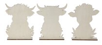 Highland Cow h=18cm w=12-15cm asst.