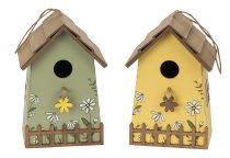Holz-Vogelhaus zum Aufhängen h=22cm