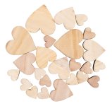 Streudeko Holzherzen natur b=2,5-6cm,
