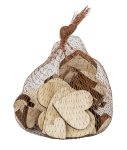 Natural wooden hearts w=2,5-6cm,
