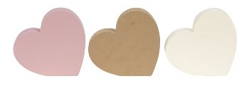 Wooden-Heart for standing with words