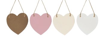 Wooden-Heart for hanging with words