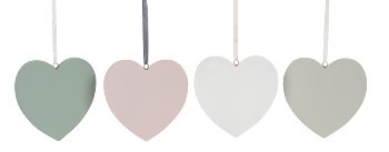 Wooden-Heart for hanging with words