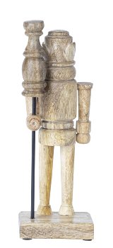 Holz-Nussknacker stehend braun h=29cm