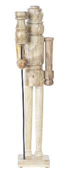 Holz-Nussknacker stehend braun h=50cm