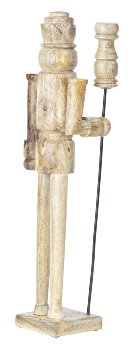 Holz-Nussknacker stehend braun h=50cm