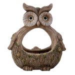 Planting decoration owl h=33cm w=28cm