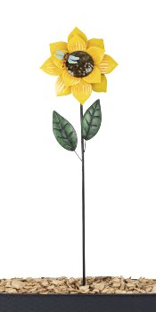 Metal Sunflower on stick h=90cm w=24cm
