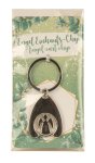 Metal Guardian Angel with keyring as