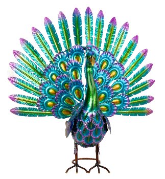 Metall Pfau h=52cm b=55cm