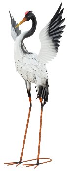 Metal stork standing h=82cm w=42cm