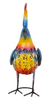 Metal cockatoo colorful h=38cm w=30cm