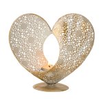 Metal heart for tealight h=19,5cm w=20cm