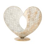 Metal heart for tealight h=19,5cm w=20cm