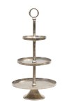 Cake stand 3 tier h=80cm d=20,5+30+39cm