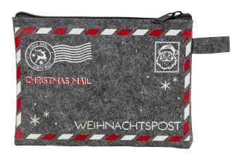 Filz-Tasche "Weihnachtspost" h=13cm