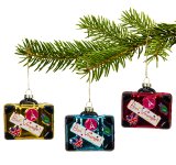 Xmas tree hanger "suitcase" h=7,6cm