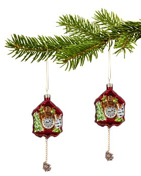 Xmas tree hanger "cuckoo clock" h=15,5cm