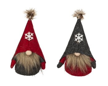 Felt sleeping gnome for standing h=18cm