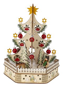 Wooden winter decoration Xmas tree