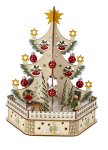 Wooden winter decoration Xmas tree