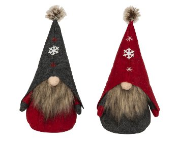 Felt sleeping gnome for standing h=28cm