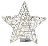 Shinning (warm white) star silver