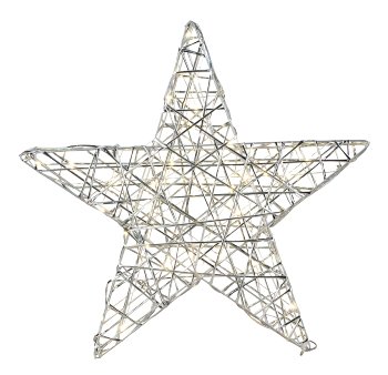 Shinning (warm white) star silver