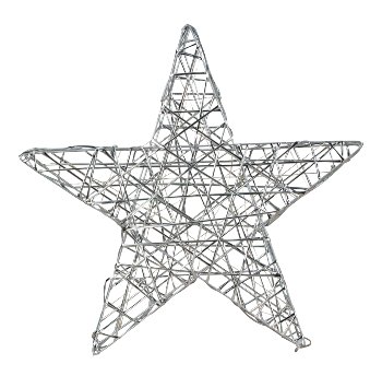 Shinning (warm white) star silver