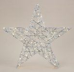 Shinning (warm white) star silver