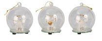 Glass angel in glass ball as tree