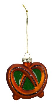 Xmas tree hanger "pretzel" h=7,5cm