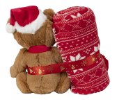 Plüsch Weihnachtsbär mit Nikolausmütze