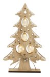 Wooden Xmas tree with LED-light h=30cm