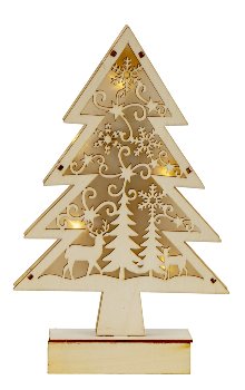 Wooden Xmas tree for standing with