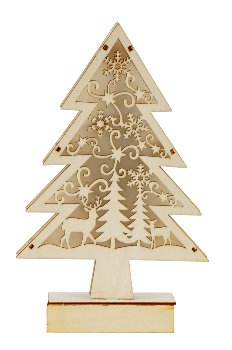 Wooden Xmas tree for standing with