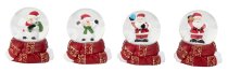 christmas waterball with snowman & santa