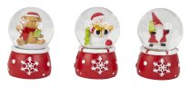 christmas waterball with snowman, bear &