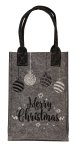 Filz-Tasche grau "Merry Christmas"