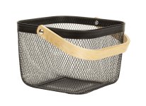 Metal basket black for carrying with