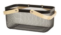 Metal basket black for carrying with