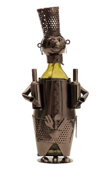 Metal Wine-bottle holder "barkeeper"