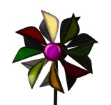 Metal-spinner (dual) as yard stake