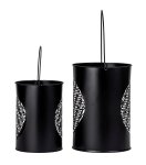 Metal-lantern flower of life black