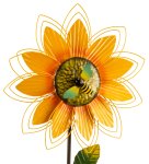 Metal-spinner sunflower (single) as yard