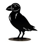 Metal raven blue/black h=28cm w=22cm