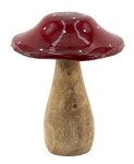 Wooden fly agaric for standing h=16cm